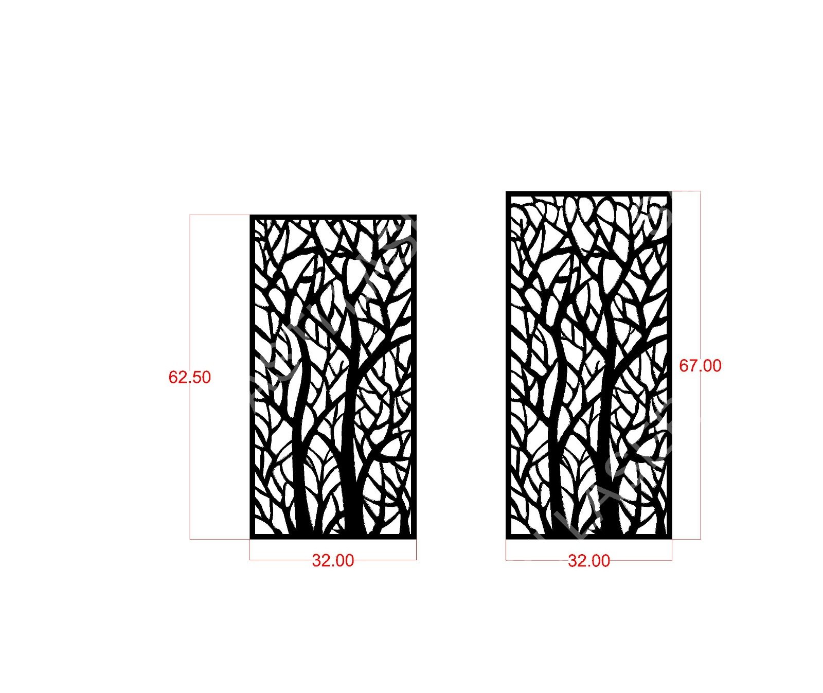 Floral CNC Laser Cutting Design - F-026.jpeg - Sasti Laser Namakkal